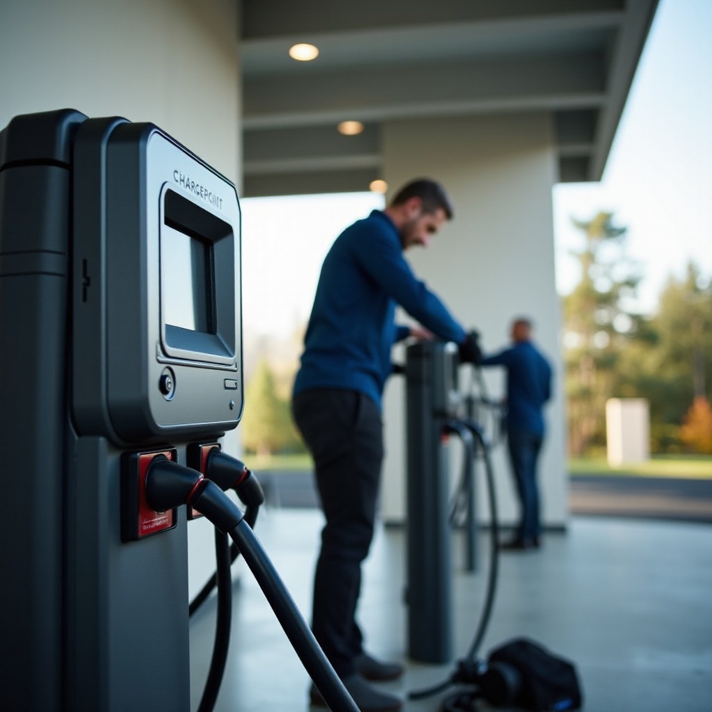 custo de instalação da estação de carregamento ChargePoint